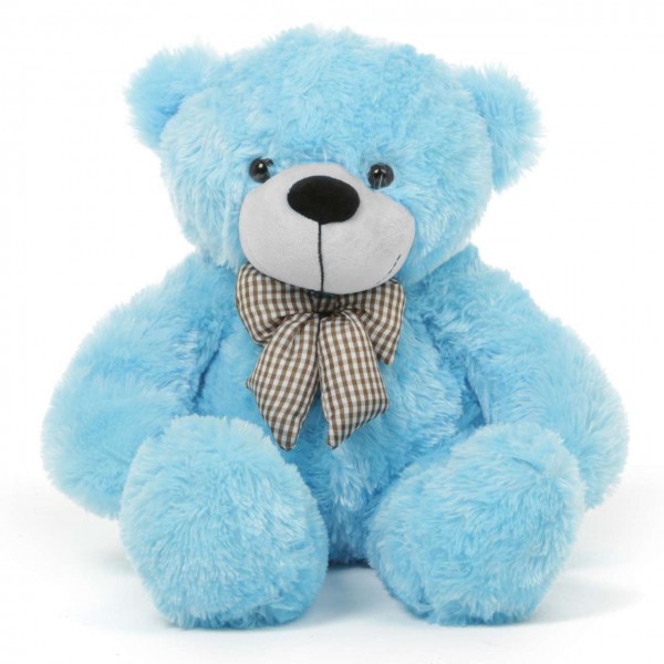 2 Feet Blue Teddy Bear with a Bow